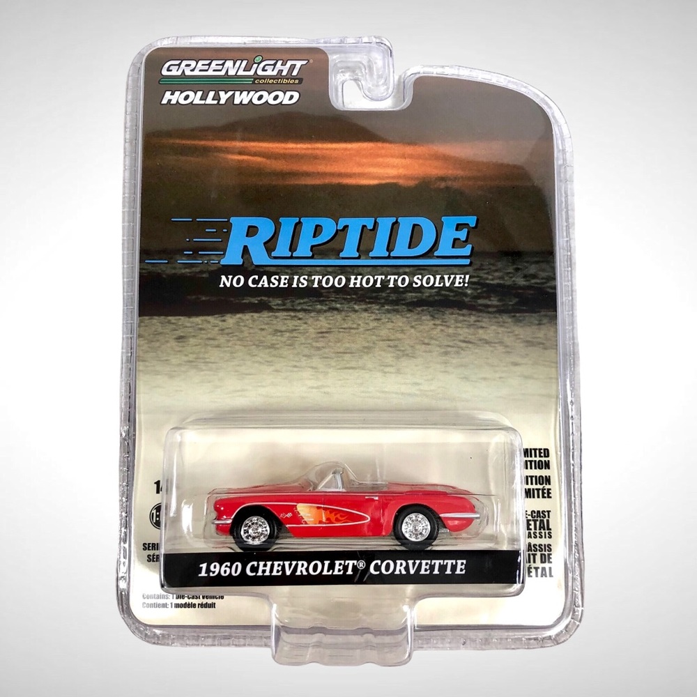 1/64 GREENLIGHT HOLLYWOOD RIPTIDE CHEVROLET CORVETTE ROADSTER